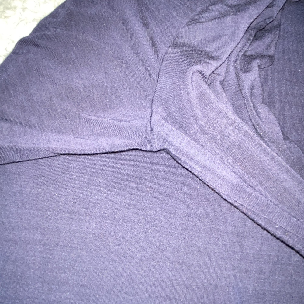 Lauren‎ Ralph Lauren Women's Navy Button Long Sleeve Sleepwear Sleepshirt Dress - Picture 7 of 8